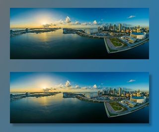 全景摄影，城市，全景，迈阿密，佛罗里达，水，美国，摩天大楼