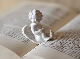 天使、爱情、阅读、书籍、旧文本、新哥特式、德语、雕像