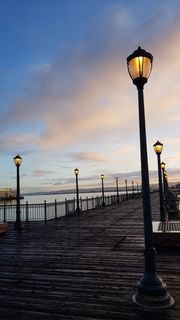 路灯, 路灯, 早上, 码头, 灯, 灯笼, 旧金山, 路灯