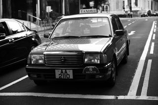 香港，交叉口，出租车，等待，汽车，机动车辆，运输，运输方式