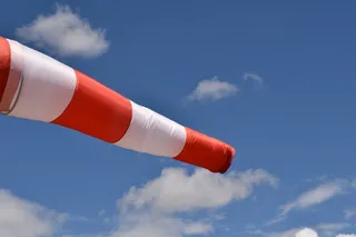 风，天空，云，机场，风向，风袜，红色，蓝色