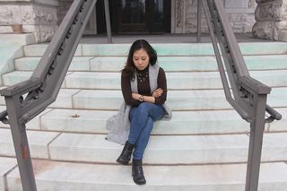 芝加哥，美国，女性，伊利诺伊州，肖像，亚洲，对称，时尚