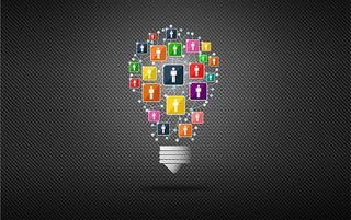 网络中的人们分享想法——社会关系——更黑暗的版本