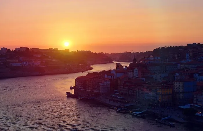 日落-波尔图-古城-葡萄牙北部
