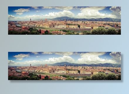 全景，照片，村庄，佛罗伦萨，托斯卡纳，旅游，全景，意大利