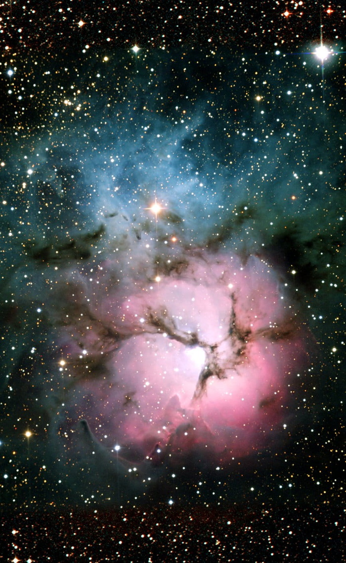 三裂星云，梅西耶20，NGC6514，发射星云，反射星云，人马座，星系，星空