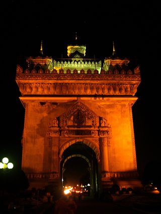 巴图赛，纪念碑，万象，老挝，巴图赛纪念碑，大门，建筑，佛教