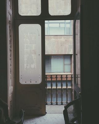 古董、建筑、黑白、建筑、门、入口、出口、玻璃