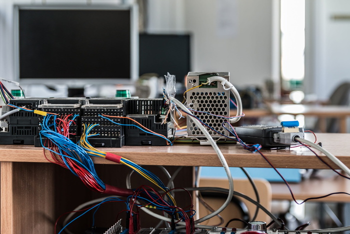 倾斜聚焦摄影，计算机，设置，电子，技术，科学，技术，自动化