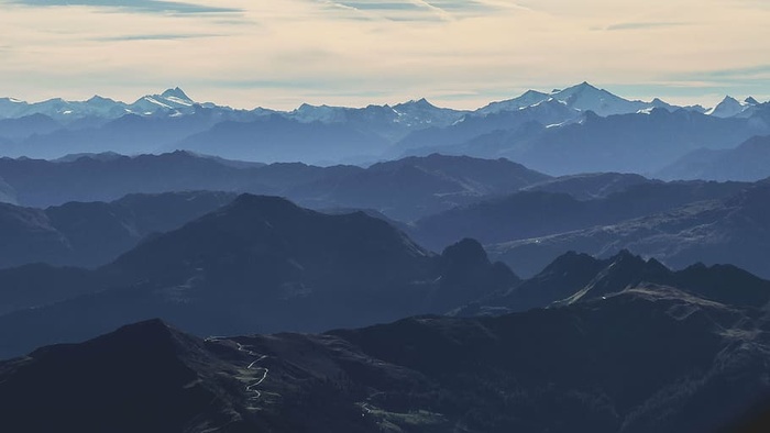 雾，风景，山脉，户外，剪影，山脉，山峰，自然