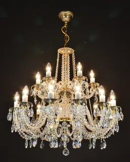 透明，棕色，吊灯，捷克水晶吊灯，吊坠30铅水晶，施华洛世奇，吊灯，装饰