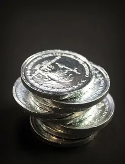 硬币，黄金，现金，孤立的，塔，经济，利率，生意