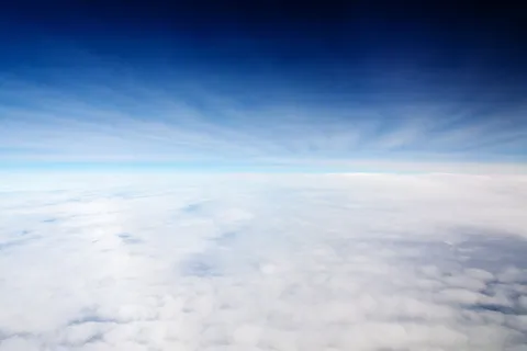 空中,视图,白色,积云,蓝色,天空,白天,上方 空中,视图,白色,积云,蓝色,天空,白天,上方