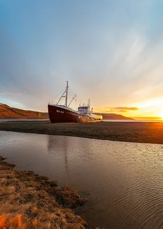 棕色，白色，船，岸，海，水，海岸，船