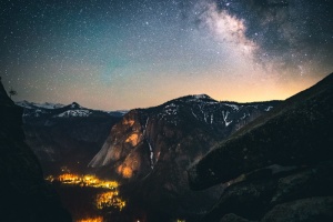 自然，户外，绘画，艺术，山脉，宇宙，空间，外层空间