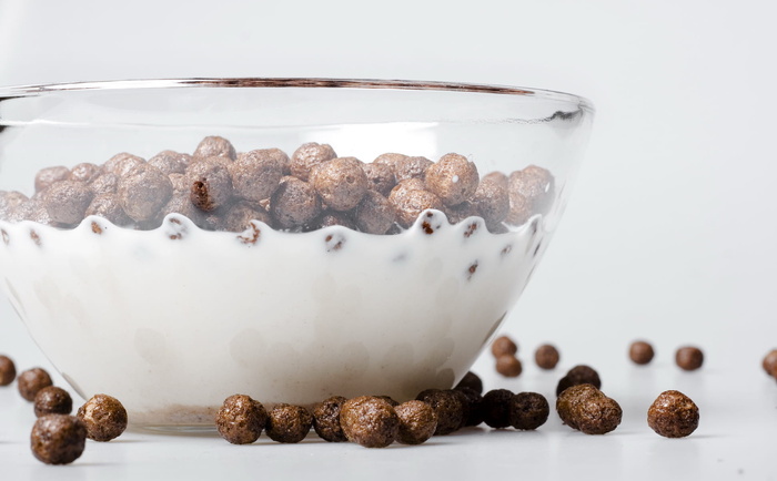 巧克力，特写，球，牛奶，特写，可可，饼干，烹饪