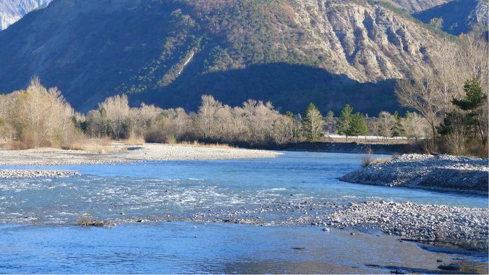 河流、风景、水道、法国、自然、水、山、树