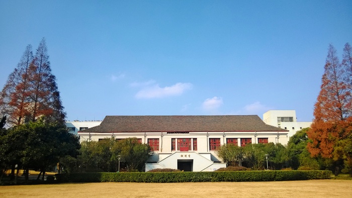 复旦大学，校园，图书馆，建筑，建筑外观，建筑结构，厂房，建筑