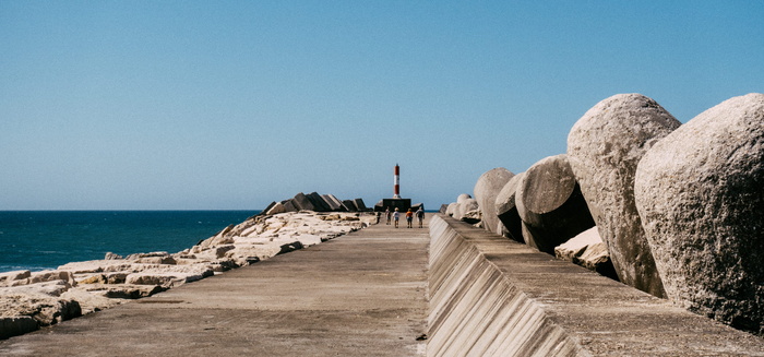 葡萄牙, 埃里塞拉, 海洋, 夏季, 海, 码头, 水景, 建筑物