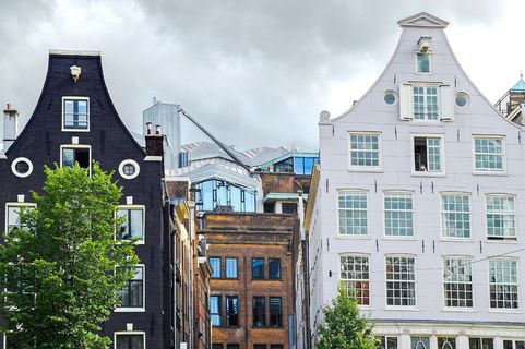 住宅，房屋，建筑，立面，砖，建筑，外观，阿姆斯特丹