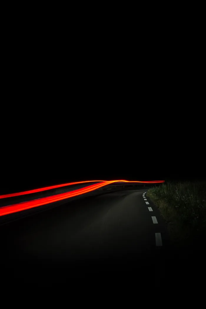 timelapse摄影，沥青路，长，曝光，汽车，交通，摄影，长曝光
