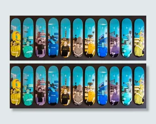 澳大利亚，narrabeen，滑板手，滑板，滑板，彩色，彩色，艺术