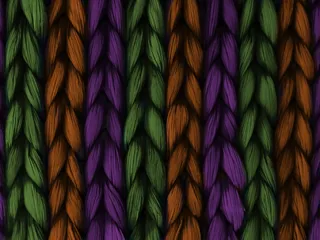 背景、编织、编织、紫色、橙色、绿色、纹理、图案