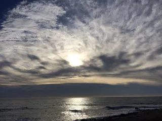 云，海滩，西班牙，沙滩，日落，冬天，天空，大海