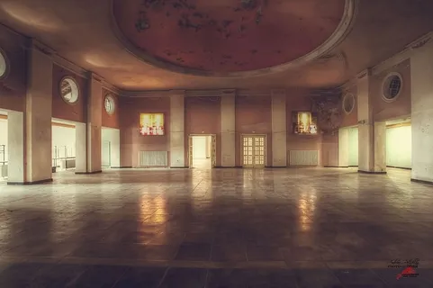 昆斯多夫失落、地方、废弃、建筑、废墟、失效、健康度假村、医院