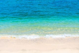 白色沙滩海岸、海滩、水、海、海洋、夏季、旅游、度假