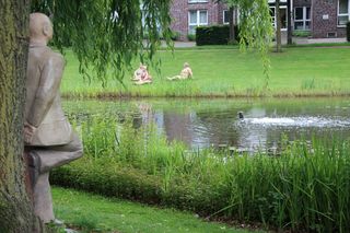 雕塑，男人，立场，雕像，艺术，人物，男性，艺术品