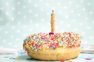 甜甜圈蛋糕摄影