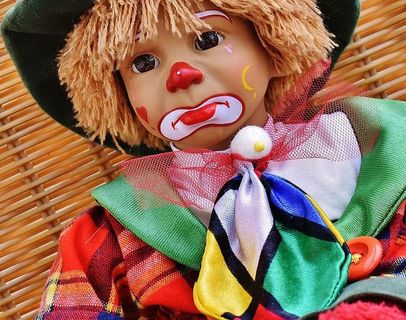 娃娃，小丑，悲伤，多彩，甜蜜，有趣，玩具，孩子