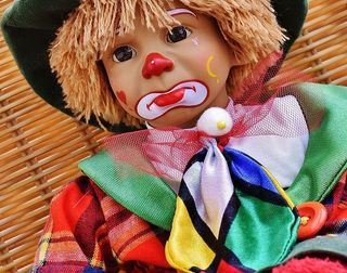 娃娃，小丑，悲伤，多彩，甜蜜，有趣，玩具，孩子