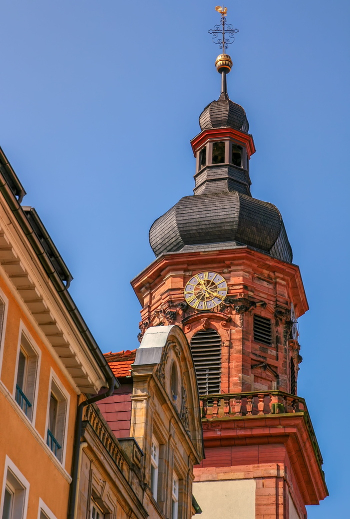 建筑、旅游、建筑、尖塔、城市、海德堡、砂石、立面