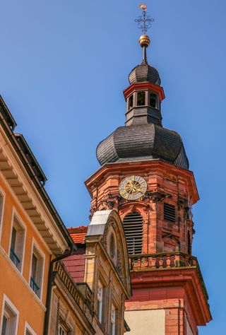 建筑、旅游、建筑、尖塔、城市、海德堡、砂石、立面