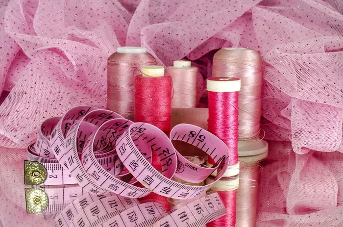 缝纫线，卷尺，缎带，缝纫，棉，线，材料，胶带