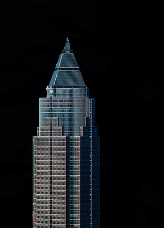 天际线，摩天大楼，摩天大楼，建筑，法兰克福，建筑，现代，玻璃幕墙