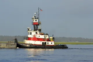 拖船，驳船，拖带，船，拖船，货物，水，船舶