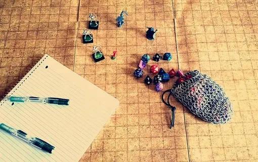 玩家，桌面，探路者，地下城和龙，丹德，骰子，游戏，迷你