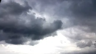 云-天空，风暴，天空，雷雨，戏剧性的天空，风暴云，云景，黑暗