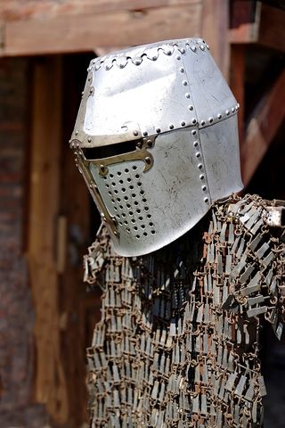 盔甲，盔甲，盔甲，骑士，骑士身份，金属装饰，中世纪，面罩