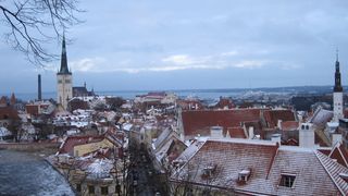 城市，屋顶，冬天，在家，天空，老城，旅游，景点