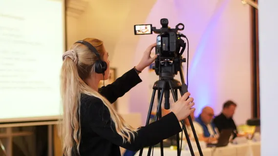 学生，女摄影师，拍摄，金发，工作，工作，技术，摄影师