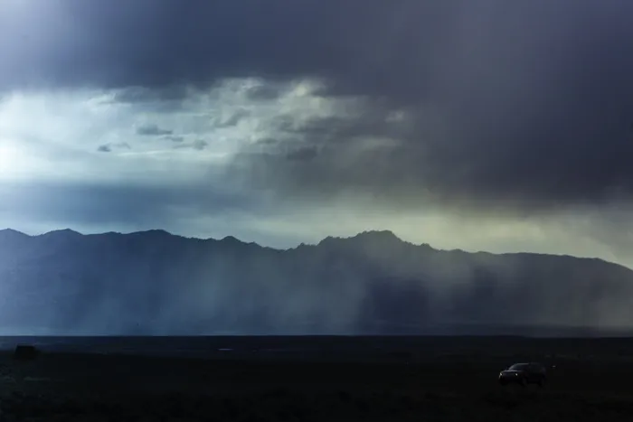 公路旅行，风暴，天空，自然，公路，旅行，头灯，dom