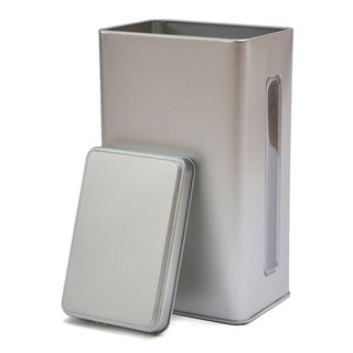 锡，罐头，方形，锡，罐头，方形锡，白色背景，冰箱，没有人