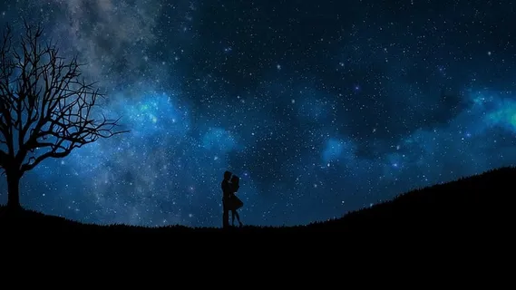 剪影,男人,女人,星夜,浪漫,爱情,情侣,心 剪影,男人,女人,星夜,浪漫,爱情,情侣,心