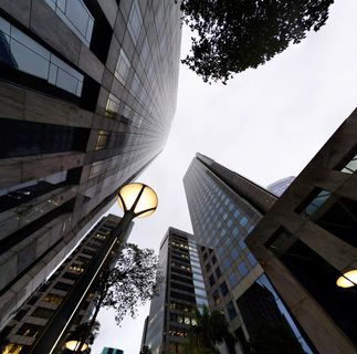 点燃的后灯，建筑，摩天大楼，城市，城市，巴西，av。 das nações unidas, 圣保罗