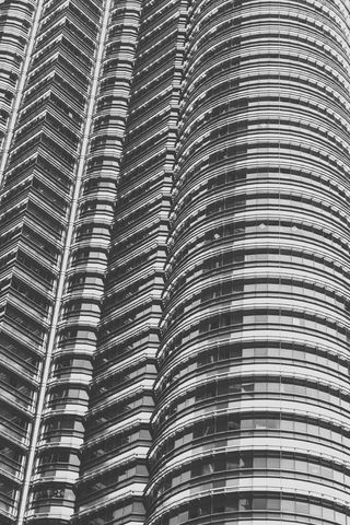 幕墙建筑的低角度摄影