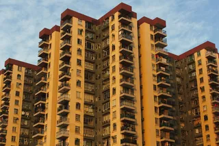 建筑、住房、共管公寓、城镇、城市、高层、城市、公寓楼